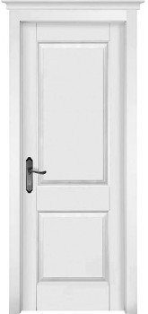 Межкомнатная дверь "Элегия", пг, белая эмаль