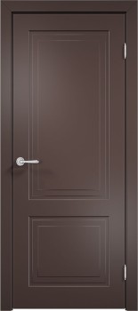Межкомнатная дверь "Матера G-02", пг, RAL 8017 (коричневый)