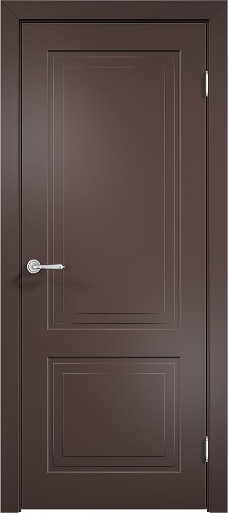 Межкомнатная дверь "Матера G-02", пг, RAL 8017 (коричневый)