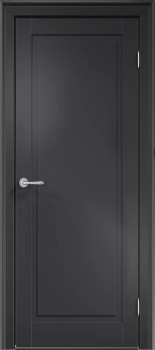 Межкомнатная дверь "Матера L-01", пг, RAL 9004 (черная)