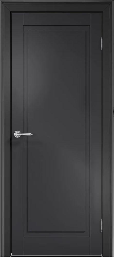 Межкомнатная дверь "Матера L-01", пг, RAL 9004 (черная)