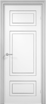 Межкомнатная дверь "Матера Z-04", пг, RAL 9003, Патина
