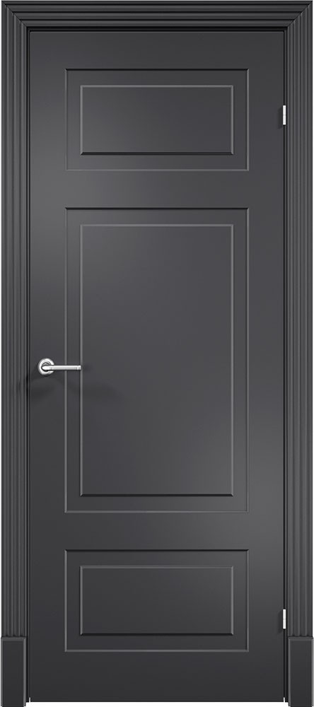 Межкомнатная дверь "Матера Z-04", пг, RAL 9004 (черная)