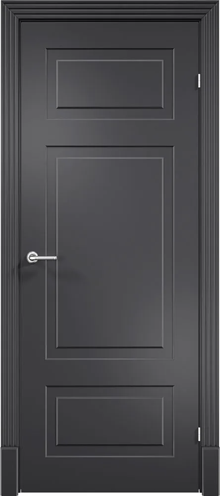 Межкомнатная дверь "Матера Z-04", пг, RAL 9004 (черная)