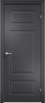 Межкомнатная дверь "Матера Z-04", пг, RAL 9004 (черная)