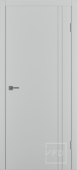 Межкомнатная дверь "Меридиан 2V", пг, Эмаль Серебро