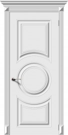 Фото -   Межкомнатная дверь "Модена", пг, белый   | фото в интерьере