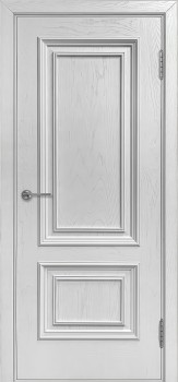 Межкомнатная дверь "МУЗА", пг, Ясень белая эмаль