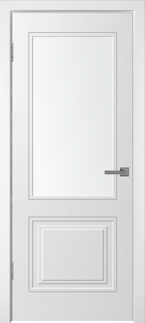 Фото -   Межкомнатная дверь "НЕО-2", по, белый   | фото в интерьере