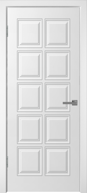Фото -   Межкомнатная дверь "НЕО-6", пг, белый   | фото в интерьере