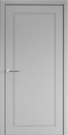 Фото -   Межкомнатная дверь "НеоКлассика 1", пг, серый   | фото в интерьере