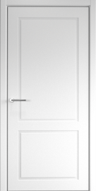 Фото -   Межкомнатная дверь "НеоКлассика 2", пг, белый   | фото в интерьере