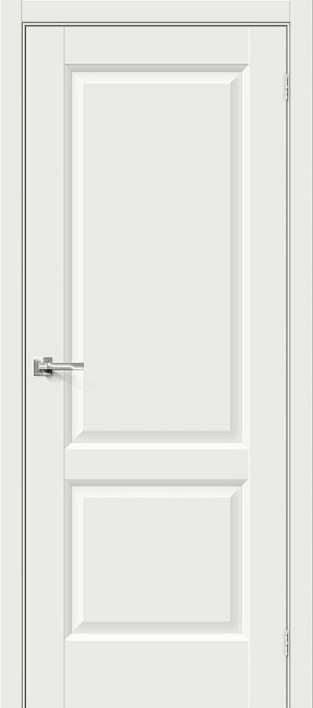 Фото -   Межкомнатная дверь "Неоклассик-32", пг, White Matt   | фото в интерьере