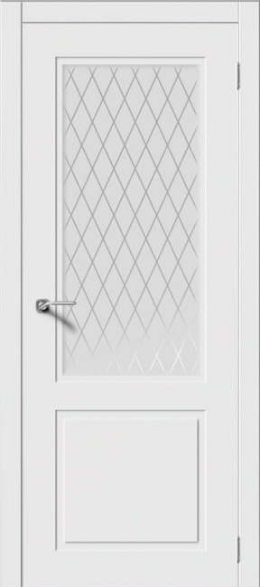 Фото -   Межкомнатная дверь "Нью-Йорк", по, белый   | фото в интерьере