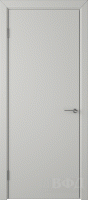 Фото -   Межкомнатная дверь "Ньюта (59ДГ02)", пг, светло-серый   | фото в интерьере