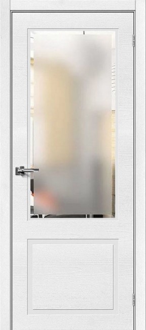 Фото -   Межкомнатная дверь "Нью-Йорк", по, ясень ваниль   | фото в интерьере