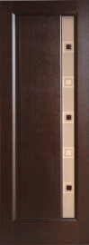 Фото -   Межкомнатная дверь "Октава", по, венге   | фото в интерьере