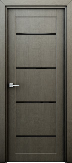 Фото -   Межкомнатная дверь "Орион", по, серый   | фото в интерьере