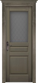 Фото -   Межкомнатная дверь "ПАНДОРА", по, олива, Браш сосна   | фото в интерьере