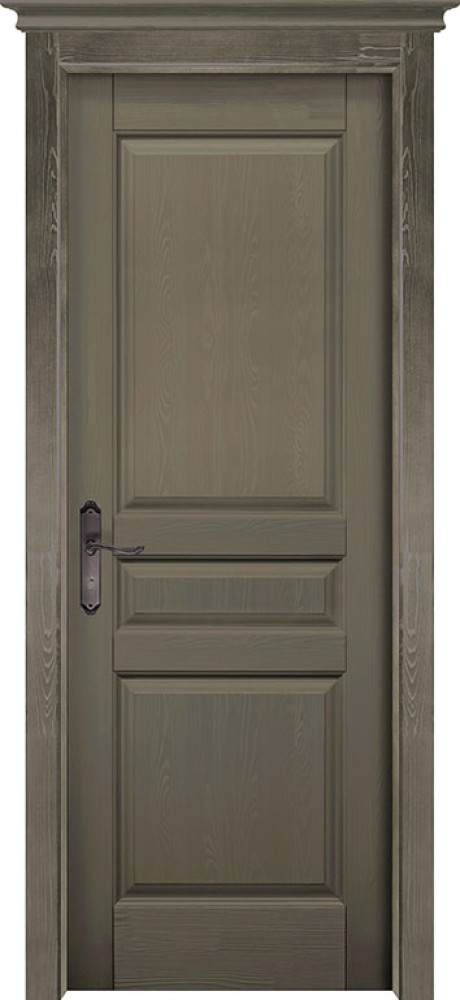 Межкомнатная дверь "ПАНДОРА", пг, олива, Браш сосна