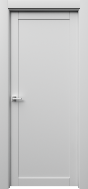 Фото -   Межкомнатная дверь "Парнас", пг, белый   | фото в интерьере