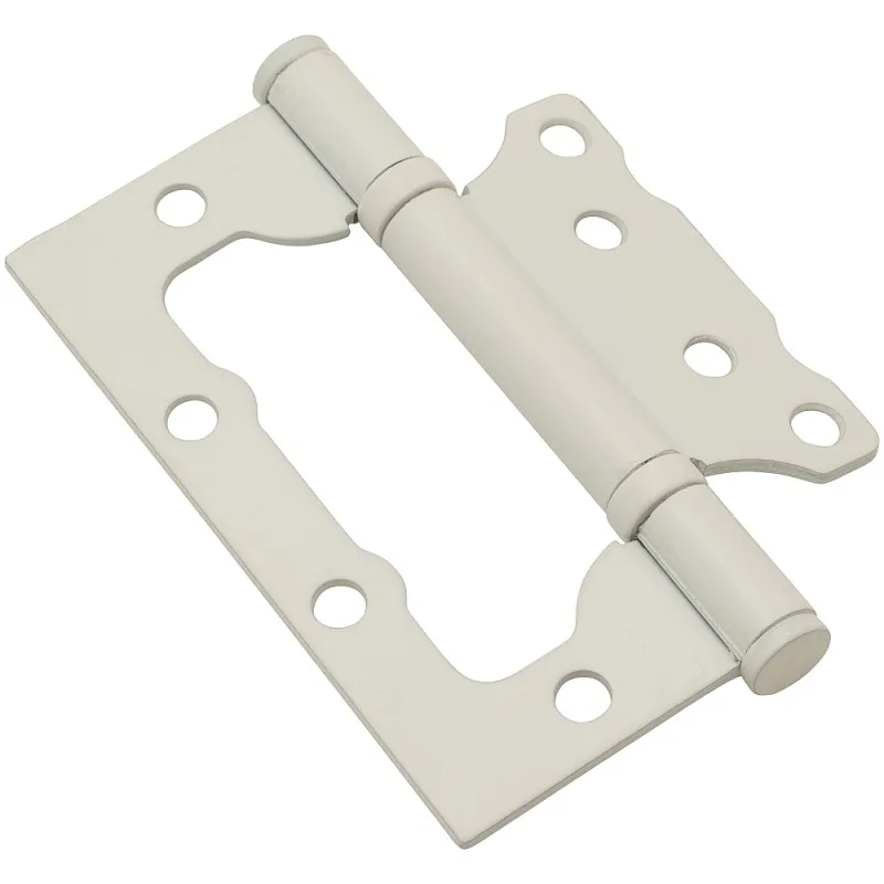 Петля с 2-мя подшипниками, стальная, 100*75*2,5, белая