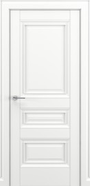 Фото -   Межкомнатная дверь "Ампир В1", пг, белый   | фото в интерьере