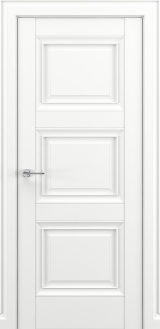 Фото -   Межкомнатная дверь Гранд В1, пг, матовый белый   | фото в интерьере
