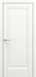 Фото -   Межкомнатная дверь Неаполь В2, пг, матовый белый   | фото в интерьере