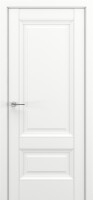 Фото -   Межкомнатная дверь "Турин В2", пг, матовый белый   | фото в интерьере