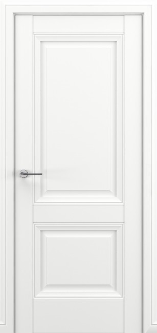 Фото -   Межкомнатная дверь "Венеция В3", пг, белый   | фото в интерьере