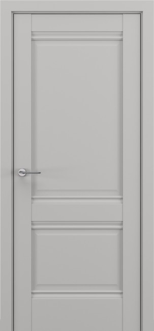 Фото -   Межкомнатная дверь "Венеция В4", пг, серый матовый   | фото в интерьере