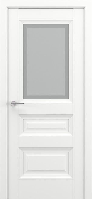 Фото -   Межкомнатная дверь "Ампир В2", по, белый   | фото в интерьере