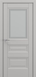 Фото -   Межкомнатная дверь "Ампир В2", по, серый матовый   | фото в интерьере