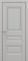 Фото -   Межкомнатная дверь "Ампир В2", по, серый матовый   | фото в интерьере