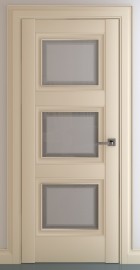 Фото -   Межкомнатная дверь Гранд В1, по, матовый крем   | фото в интерьере
