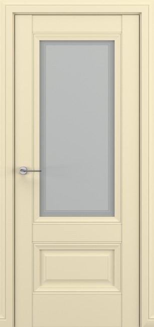 Фото -   Межкомнатная дверь "Турин В3", по, матовый крем   | фото в интерьере