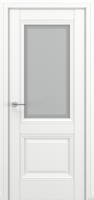 Фото -   Межкомнатная дверь "Венеция В3", по, белый   | фото в интерьере