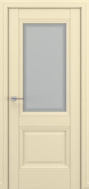 Фото -   Межкомнатная дверь "Венеция В3", по, крем   | фото в интерьере