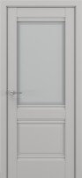 Фото -   Межкомнатная дверь "Венеция В4", по, серый матовый   | фото в интерьере