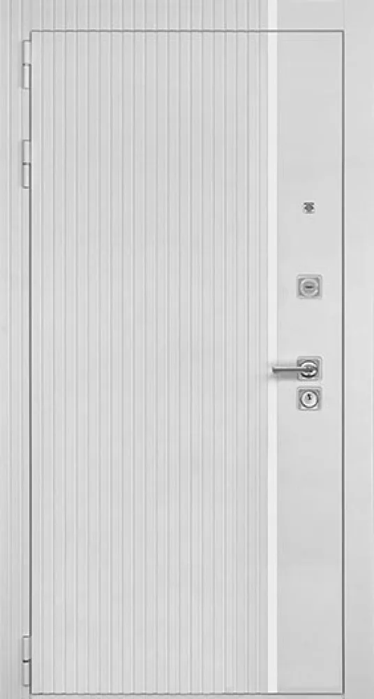 Входная дверь, "Лайн", белый