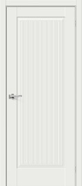 Фото -   Межкомнатная дверь "Прима-10.Ф7", пг, White Matt   | фото в интерьере