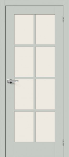Фото -   Межкомнатная дверь "Прима-11.1", по, Grey Matt   | фото в интерьере