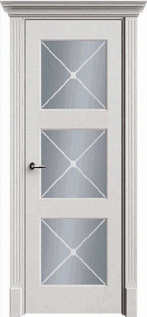 Фото -   Межкомнатная дверь "Прима 33Ф", по, белый   | фото в интерьере