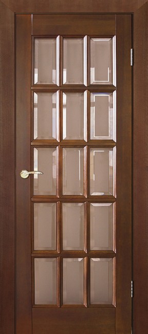 Фото -   Межкомнатная дверь "Прима", по, венге   | фото в интерьере