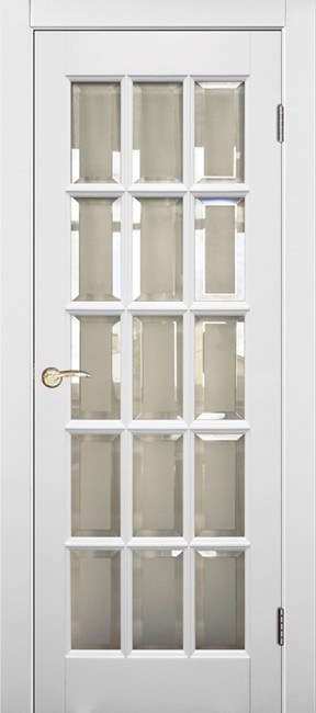 Фото -   Межкомнатная дверь "Прима", по, белая   | фото в интерьере