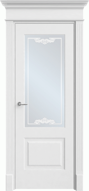 Фото -   Межкомнатная дверь "Прима 2", по, белый   | фото в интерьере