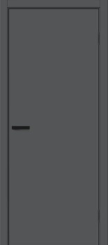 Межкомнатная дверь "Prime", AL-кромка черная, пг, антрацит