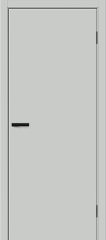 Межкомнатная дверь "Prime", AL-кромка черная, пг, серая