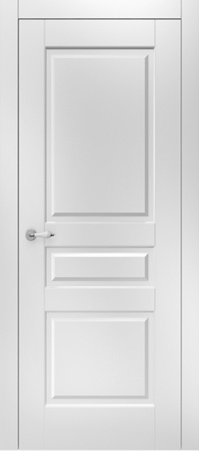 Фото -   Межкомнатная дверь "Прайм", пг, белый   | фото в интерьере